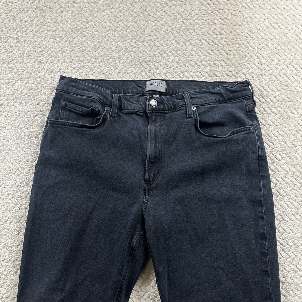 Agolde Women's Kye Black jeans Size 32 Organic cotton Modern Luxury Denim - Picture 3 of 15